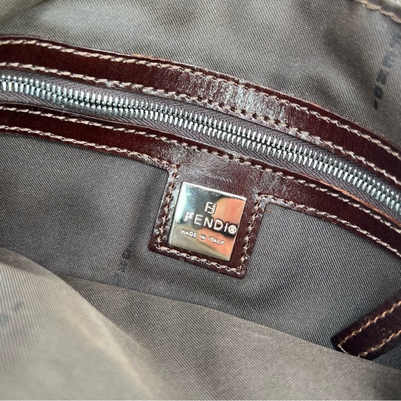 New! AUTH FENDI VINTAGE RARE BROWN BEADED MINI BAG GLAM EVENING TOTE SPARKLE✨ - Picture 12 of 14